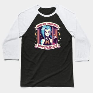 armed and dangerous- jinx power v2 Baseball T-Shirt